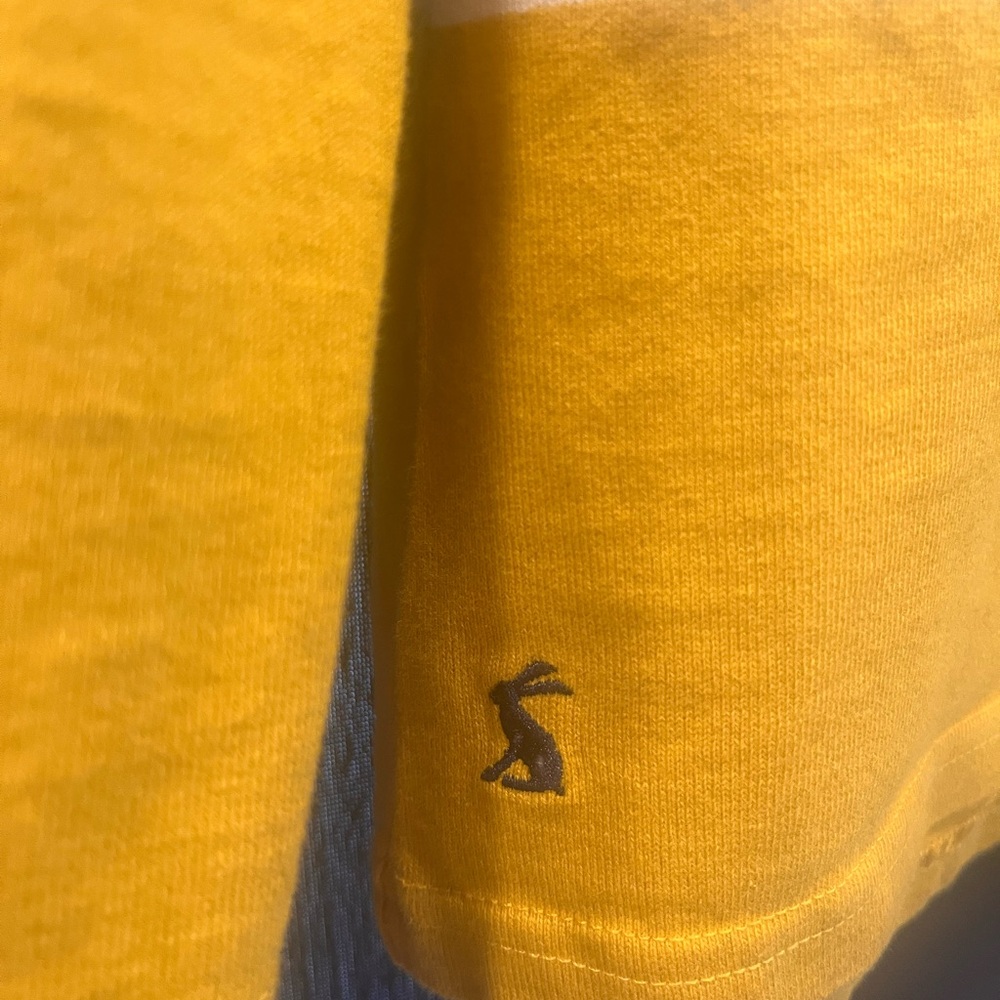 Joules women’s Mustard and White Striped Long Sleeve Sweater - Picture 5 of 5